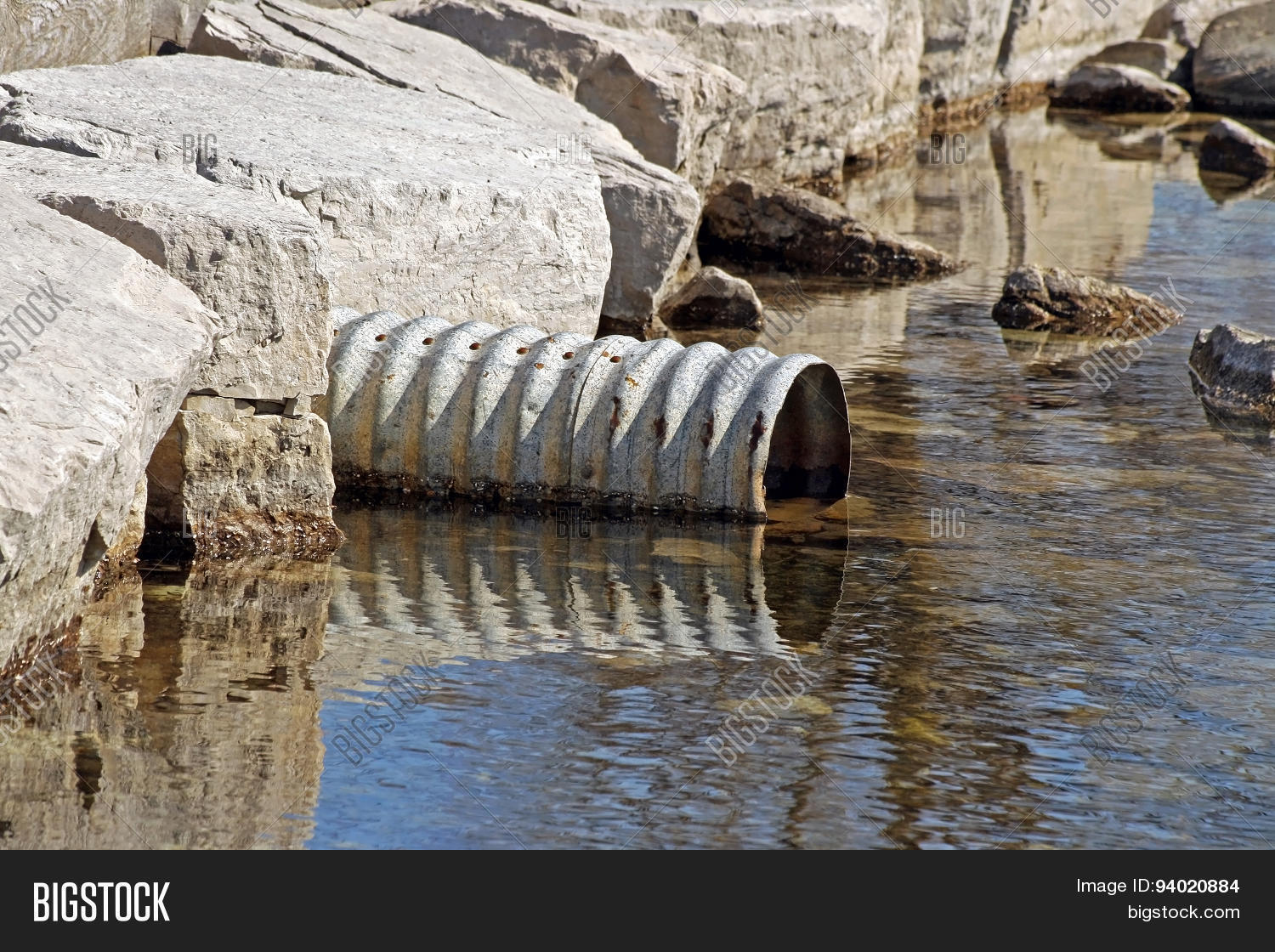 Large Metal Drain Pipe Image & Photo (Free Trial) Bigstock
