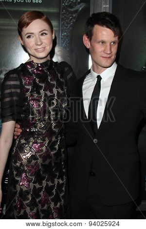 LOS ANGELES - APR 3:  Karen Gillan, Matt Smith at the 