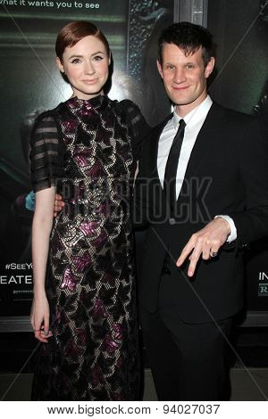 LOS ANGELES - APR 3:  Karen Gillan, Matt Smith at the 