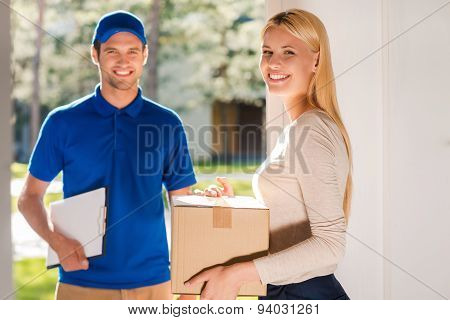 First Class Delivery Service.