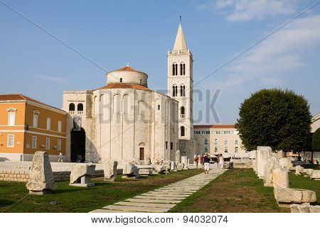 The Roman Forum In Zadar