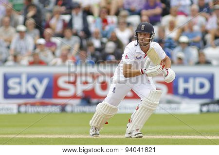 CHESTER LE STREET, ENGLAND - August 11 2013: Jonathan Trott during day three of the Investec Ashes 4th test match at The Emirates Riverside Stadium, on August 11, 2013 in London, England.