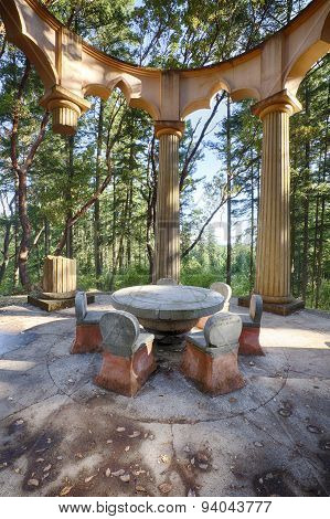 Stone Table At The Afterglow Mausoleum