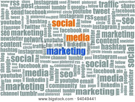 social media marketing tagcloud