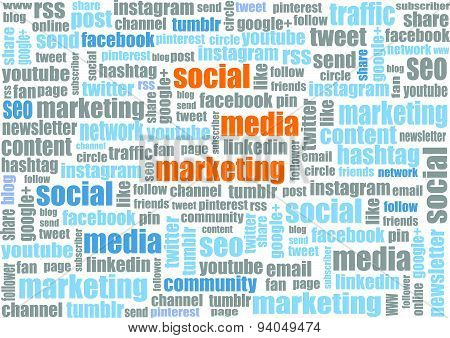 social media marketing tagcloud
