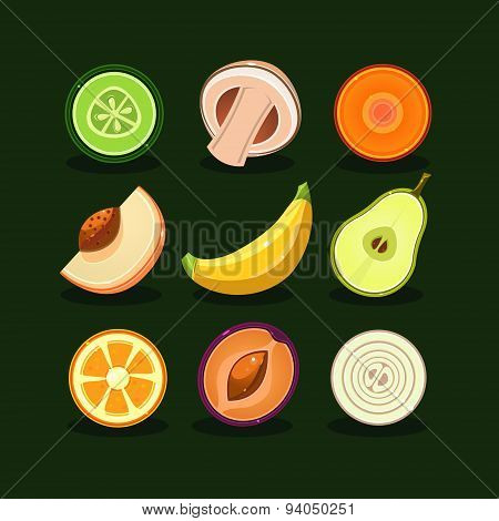Fruit and Vegetable Vector