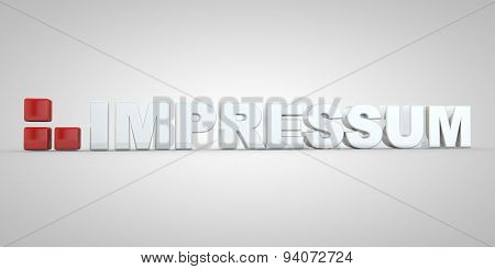 German Impressum Imprint Text Letter Letters