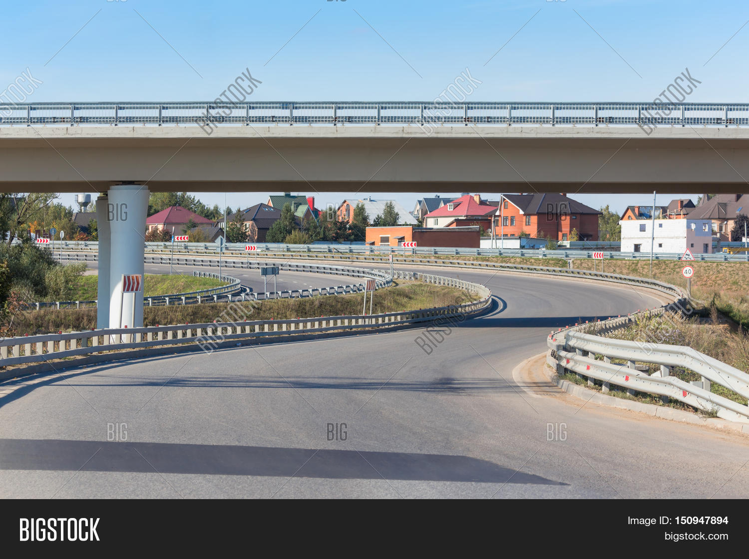 Curved Empty Turn Image & Photo (Free Trial) | Bigstock