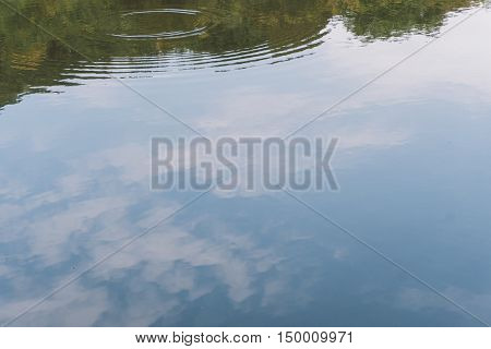 Wild Mountain Lake. Mountain Lake On The Background Of Autumn Forest