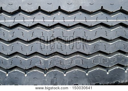 Textured Pattern Of A New Truck Tire Background