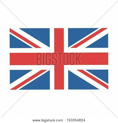 British flag on a white background vector