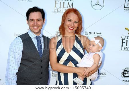 LOS ANGELES - SEP 30:  Patrick Cavanaugh, Elen Soraya at the Catalina Film Festival - Friday at the Casino on September 30, 2016 in Avalon, Catalina Island, CA