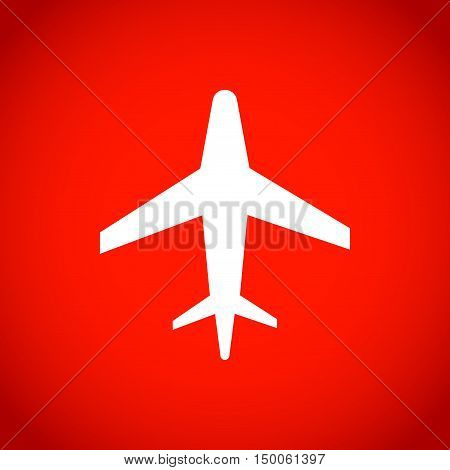 aircraft icon stock vector illustration flat design
