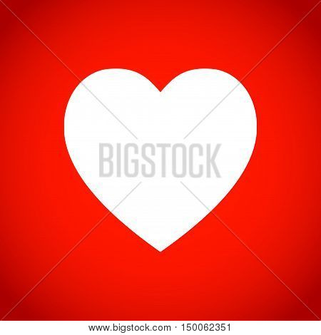 heart icon stock vector illustration flat design