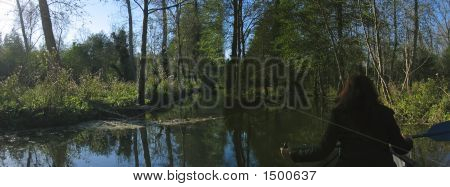 Fluss des Sumpfes Poitevin (Frankreich), Panorama