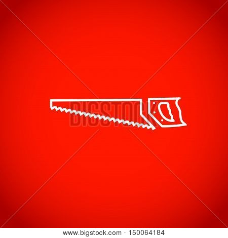 hacksaw icon stock vector illustration flat design