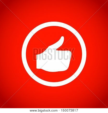 stock vector thumbs up icon vector like icon social network vector icon for app web site etc