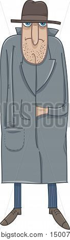 Ruffian Cartoon Illustration