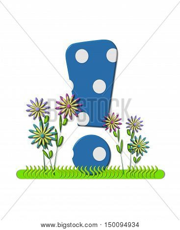 Alphabet Wildflower Meadow Exclamation