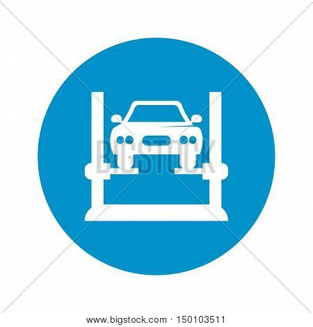 car diagnostics icon on white background for web