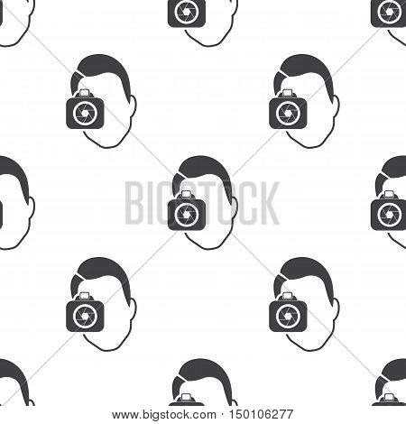 photographer icon on white background for web