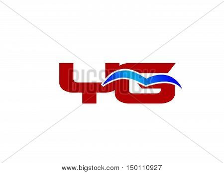 YG letter logo. YG letter logo design vector template