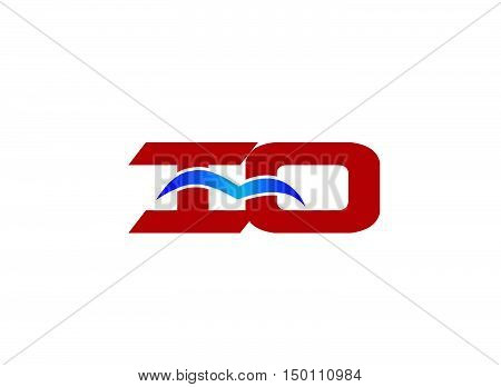 iO company logo.iO company logo design vector template