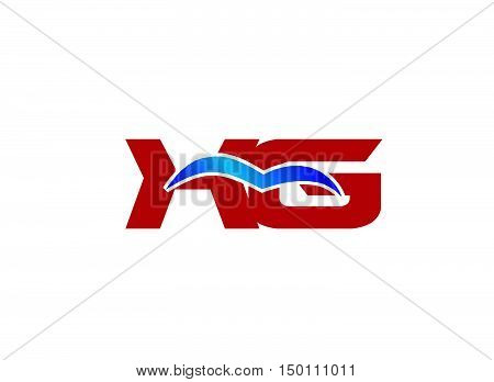 XG letter logo design vector illustration  template