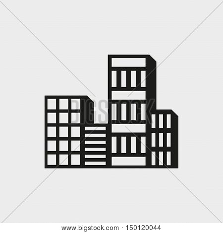 city icon stock vector illustration flat design