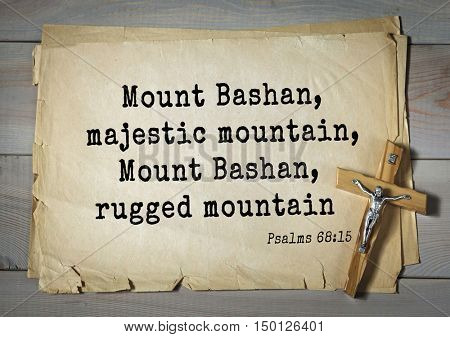TOP-1000.  Bible verses from Psalms. Mount Bashan, majestic mountain, Mount Bashan, rugged mountain 