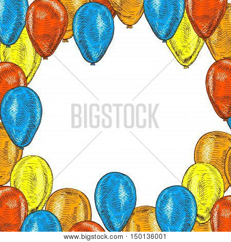 Frame Balloons On Vector & Photo (Free Trial) | Bigstock