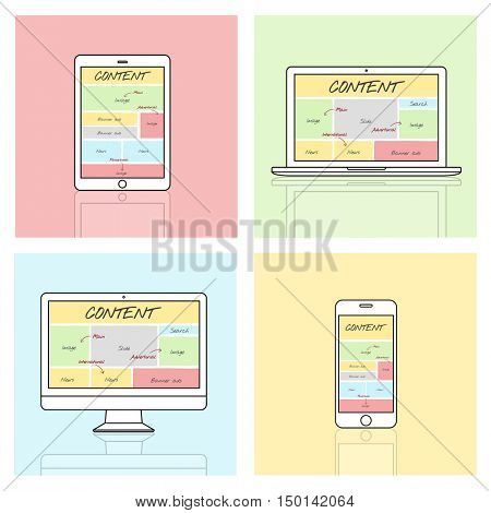 Content Website Web Design Concept