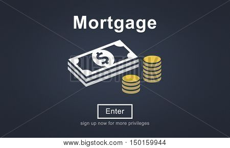 Mortgage Payment Debt Finance Webiste Online Concept