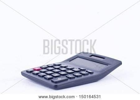 calculator for calculating the numbers accounting accountancy finance business calculation  on white background  isolated (front view)