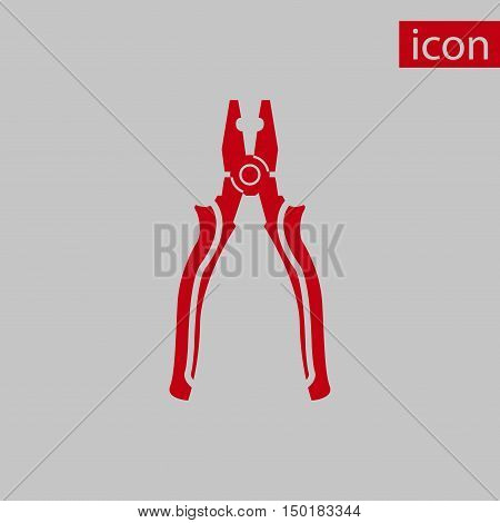 pliers icon stock vector illustration flat design