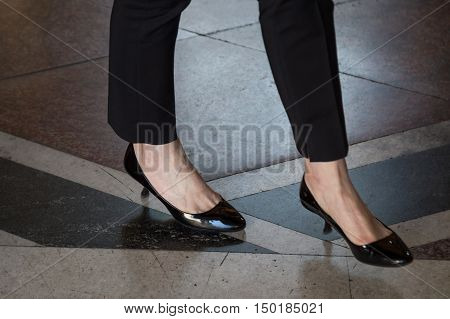 Ddetail Of Shoes During Milan Fashion Week