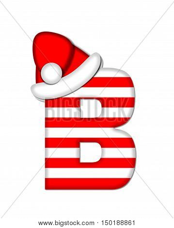 Alphabet Christmas Candy Cane B
