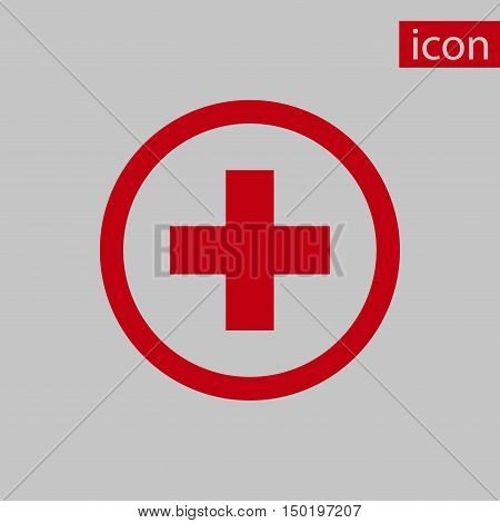 plus icon stock vector illustration flat design