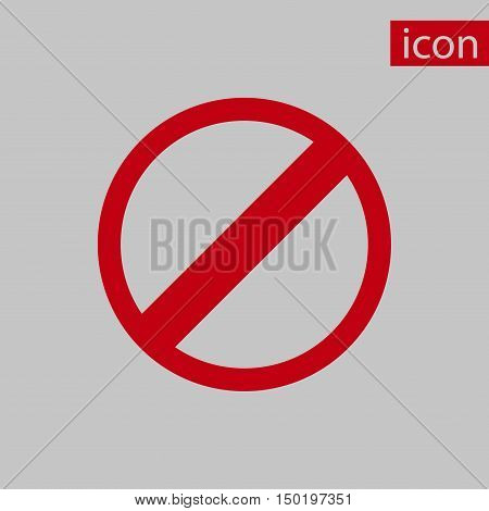 rescricted icon stock vector illustration flat design