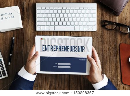 Entrepreneurship Tycoon Small Business Enterprise Concept