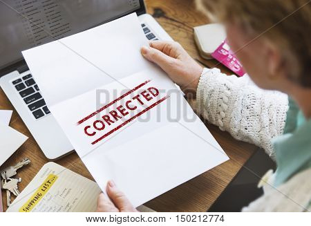 Corrected Solved Fix Method Modify Amend Concept
