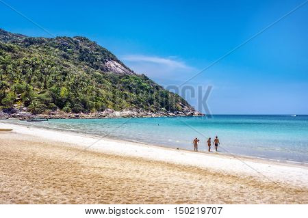Unidentified Tourists At Thong Nai Pan Yai Beach.