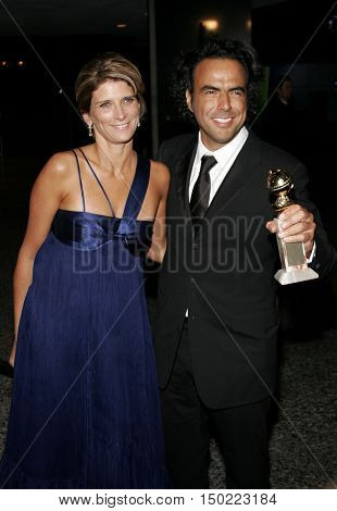 MarÃÂ­a Eladia Hagerman and Alejandro Gonzalez Inarritu at the Paramount Pictures' 2007 Golden Globe Award After-Party held at the Beverly Hilton Hotel in Beverly Hills, USA on January 15, 2007.