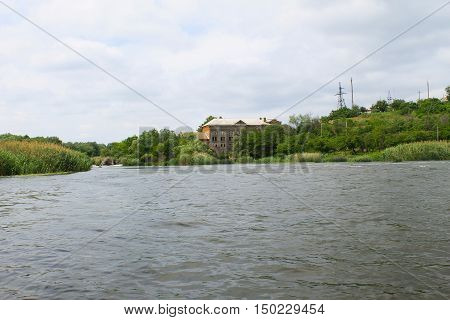 Old water mill in Migeya village Ukraine