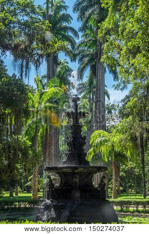 Waterfountain - Botanic Garden Rio de Janeiro Brazil