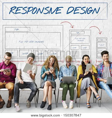 Web Layout Content Coding Template Data Design Concept