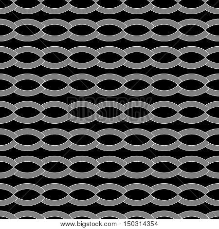 Wave geometric seamless pattern. Fashion graphic background design. Modern geometric stylish abstract texture. Monochrome template for prints textiles wrappingwallpaper website VECTOR illustration