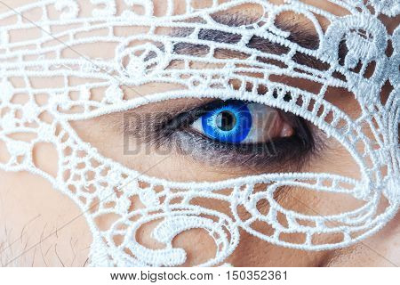 Blue Eye Behind The Mask
