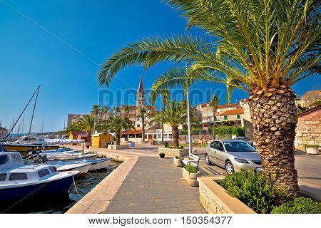Town of Milna on Brac island waterfront view Dalmatia Croatia