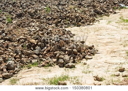 the texture of stone in the nature